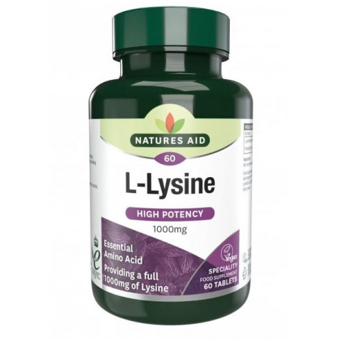 Natures aid l-lysine 1000 mg tabletta 60 db